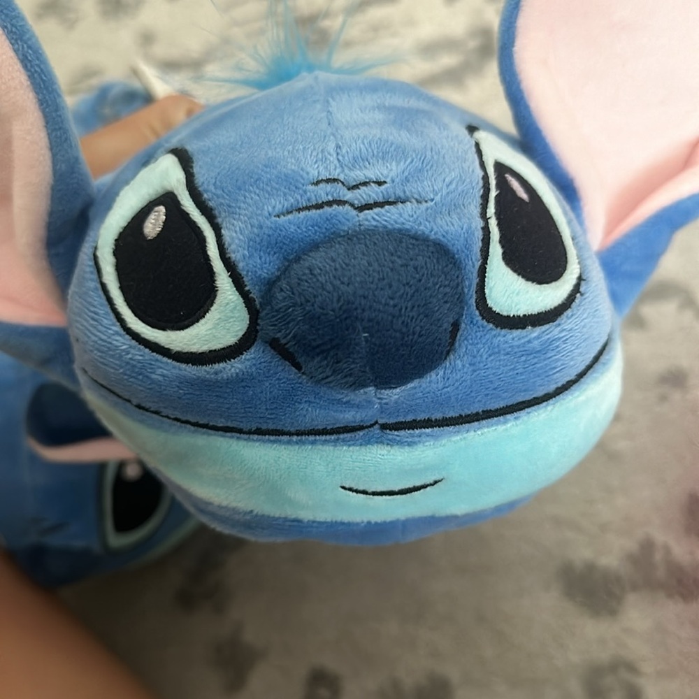 Disney at primark stitch slip on plush bed time slippers - Picture 7 of 8